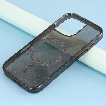 For iPhone 16 Pro Max Case Compatible with MagSafe 2.0mm PC + TPU Glitter Phone Cover