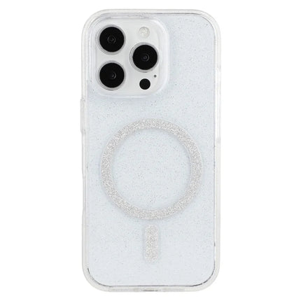 For iPhone 16 Pro Max Case Compatible with MagSafe 2.0mm PC + TPU Glitter Phone Cover