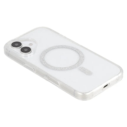 For iPhone 16 Case Compatible with MagSafe 2.0mm PC + TPU Glitter Phone Cover