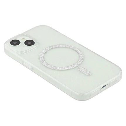 For iPhone 14 Case Compatible with MagSafe 2.0mm PC + TPU Glitter Phone Cover