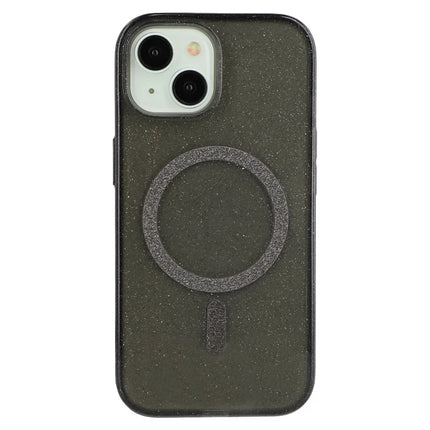 For iPhone 14 Case Compatible with MagSafe 2.0mm PC + TPU Glitter Phone Cover