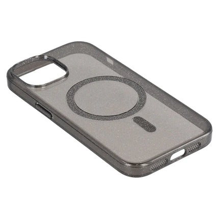 For iPhone 14 Case Compatible with MagSafe 2.0mm PC + TPU Glitter Phone Cover