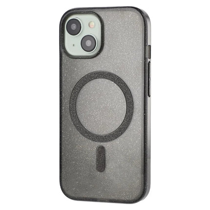 For iPhone 13 Case Compatible with MagSafe 2.0mm PC + TPU Glitter Phone Cover