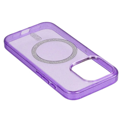For iPhone 15 Pro Max Case Compatible with MagSafe 2.0mm PC + TPU Glitter Phone Cover