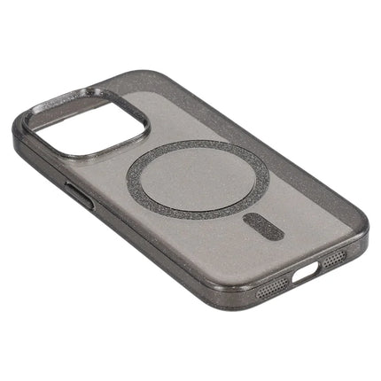 For iPhone 15 Pro Max Case Compatible with MagSafe 2.0mm PC + TPU Glitter Phone Cover