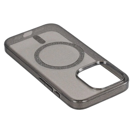 For iPhone 15 Pro Max Case Compatible with MagSafe 2.0mm PC + TPU Glitter Phone Cover