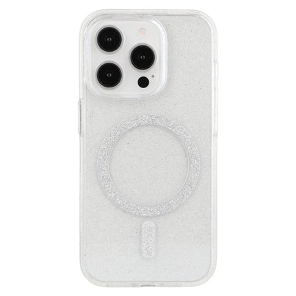 For iPhone 15 Pro Max Case Compatible with MagSafe 2.0mm PC + TPU Glitter Phone Cover