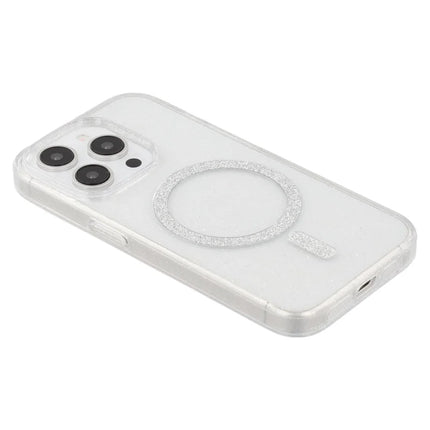 For iPhone 15 Pro Max Case Compatible with MagSafe 2.0mm PC + TPU Glitter Phone Cover