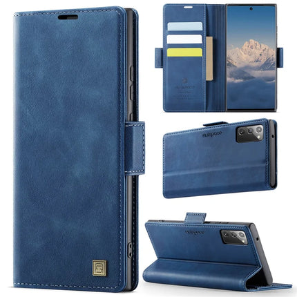 For Samsung Galaxy Note20 5G Case AUTSPACE A11 RFID Blocking Retro Leather Cell Phone Wallet Cover