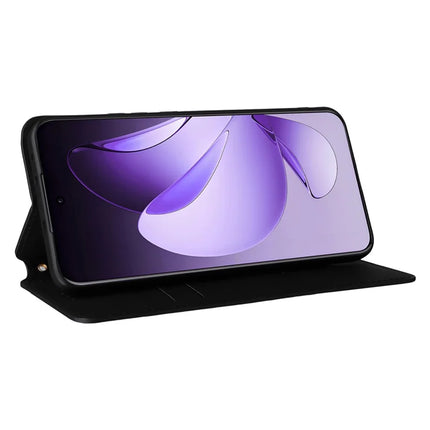 For Oppo Reno13 Pro 5G Wallet Case Rhombus Imprinted Leather Phone Cover