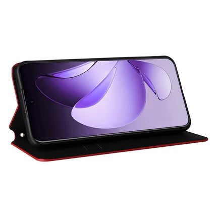 For Oppo Reno13 Pro 5G Wallet Case Rhombus Imprinted Leather Phone Cover