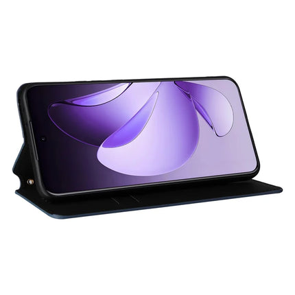 For Oppo Reno13 Pro 5G Wallet Case Rhombus Imprinted Leather Phone Cover