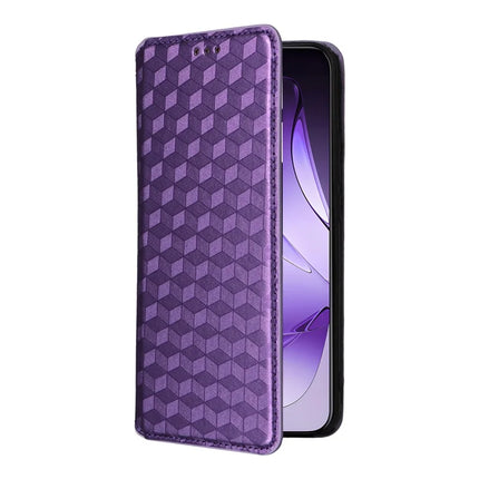 For Oppo Reno13 Pro 5G Wallet Case Rhombus Imprinted Leather Phone Cover