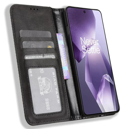 Leather Case for OnePlus 13R 5G / Ace 5 5G / Ace 5 Pro 5G Wallet Stand Retro Texture Phone Cover