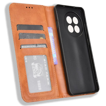 Leather Case for OnePlus 13R 5G / Ace 5 5G / Ace 5 Pro 5G Wallet Stand Retro Texture Phone Cover