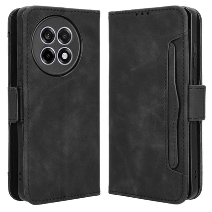 Leather Case for OnePlus 13R 5G / Ace 5 5G / Ace 5 Pro 5G Phone Wallet Cover with Multiple Card Slots - Black