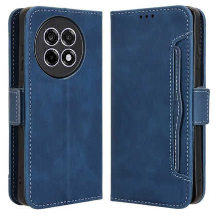 Leather Case for OnePlus 13R 5G / Ace 5 5G / Ace 5 Pro 5G Phone Wallet Cover with Multiple Card Slots - Blue