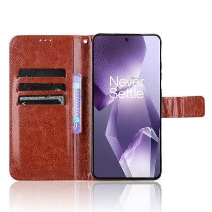 Leather Case for OnePlus 13R 5G / Ace 5 5G / Ace 5 Pro 5G Crazy Horse Texture Phone Wallet Cover