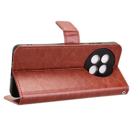 Leather Case for OnePlus 13R 5G / Ace 5 5G / Ace 5 Pro 5G Crazy Horse Texture Phone Wallet Cover