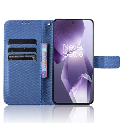 Wallet Phone Case for OnePlus 13R 5G / Ace 5 5G / Ace 5 Pro 5G PU Leather Diamond Texture Cover