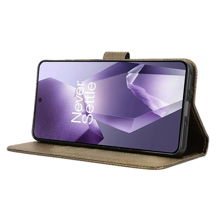 Wallet Phone Case for OnePlus 13R 5G / Ace 5 5G / Ace 5 Pro 5G PU Leather Diamond Texture Cover