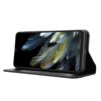 Leather Case for Blackview Wave 8 / Wave 8C / Oscal Flat 2 Wallet Stand Retro Texture Phone Cover