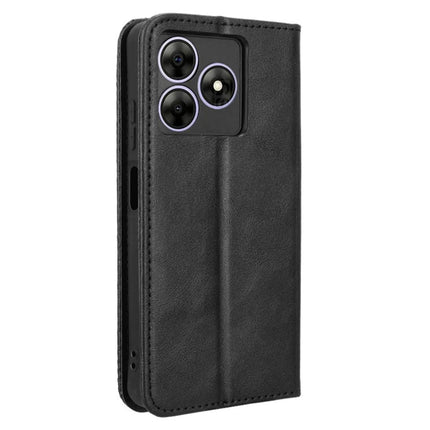 Leather Case for Blackview Wave 8 / Wave 8C / Oscal Flat 2 Wallet Stand Retro Texture Phone Cover