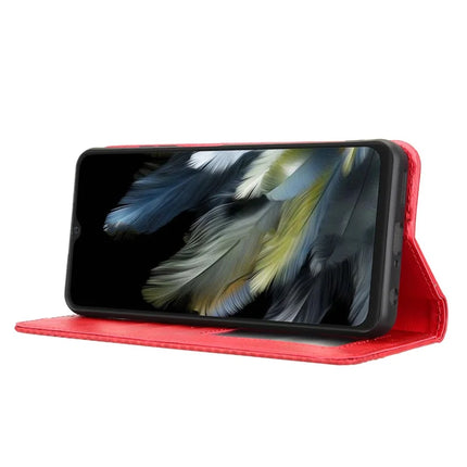 Leather Case for Blackview Wave 8 / Wave 8C / Oscal Flat 2 Wallet Stand Retro Texture Phone Cover