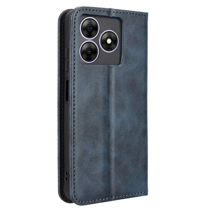Leather Case for Blackview Wave 8 / Wave 8C / Oscal Flat 2 Wallet Stand Retro Texture Phone Cover