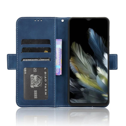 Leather Case for Blackview Wave 8 / Wave 8C / Oscal Flat 2 Phone Wallet Cover with Multiple Card Slots