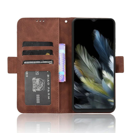 Leather Case for Blackview Wave 8 / Wave 8C / Oscal Flat 2 Phone Wallet Cover with Multiple Card Slots