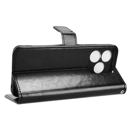 Leather Case for Blackview Wave 8 / Wave 8C / Oscal Flat 2 Crazy Horse Texture Phone Wallet Cover