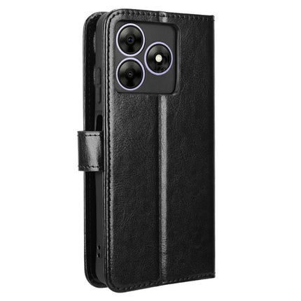 Leather Case for Blackview Wave 8 / Wave 8C / Oscal Flat 2 Crazy Horse Texture Phone Wallet Cover