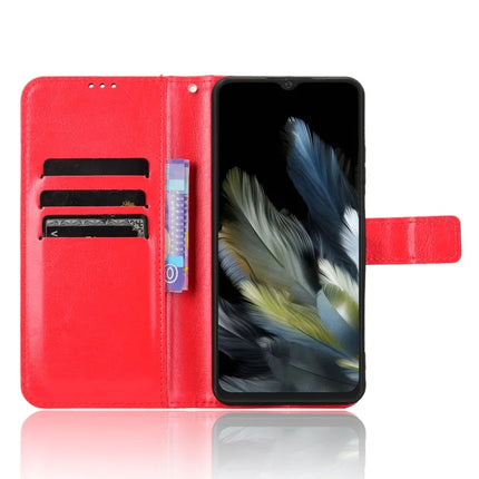 Leather Case for Blackview Wave 8 / Wave 8C / Oscal Flat 2 Crazy Horse Texture Phone Wallet Cover