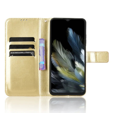 Leather Case for Blackview Wave 8 / Wave 8C / Oscal Flat 2 Crazy Horse Texture Phone Wallet Cover