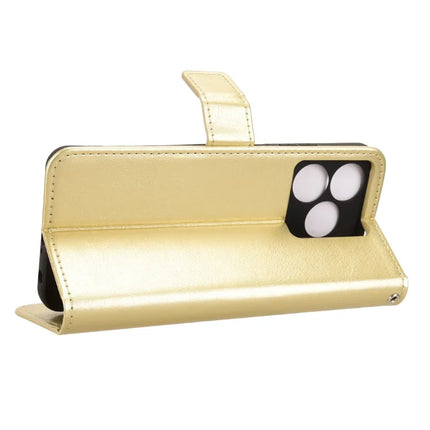 Leather Case for Blackview Wave 8 / Wave 8C / Oscal Flat 2 Crazy Horse Texture Phone Wallet Cover