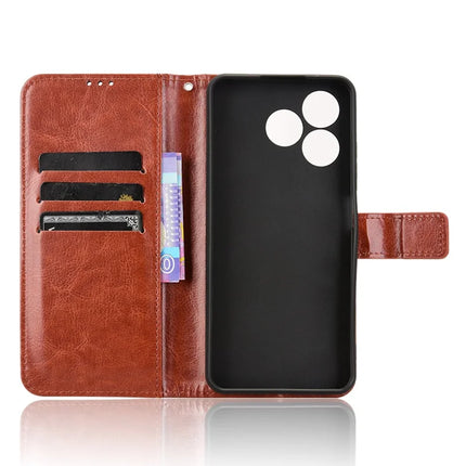 Leather Case for Blackview Wave 8 / Wave 8C / Oscal Flat 2 Crazy Horse Texture Phone Wallet Cover