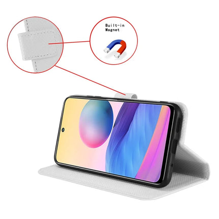 Phone Case For Blackview Wave 8 / Wave 8C / Oscal Flat 2 PU Leather Diamond Texture Wallet Cover