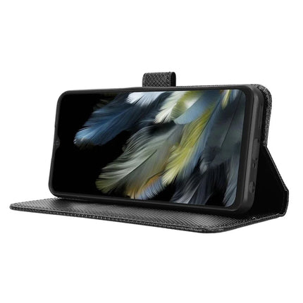 Phone Case For Blackview Wave 8 / Wave 8C / Oscal Flat 2 PU Leather Diamond Texture Wallet Cover