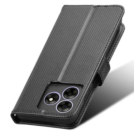 Phone Case For Blackview Wave 8 / Wave 8C / Oscal Flat 2 PU Leather Diamond Texture Wallet Cover
