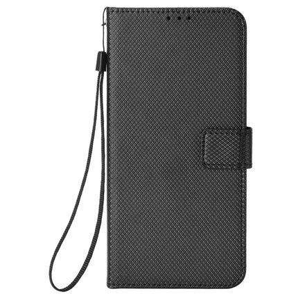 Phone Case For Blackview Wave 8 / Wave 8C / Oscal Flat 2 PU Leather Diamond Texture Wallet Cover