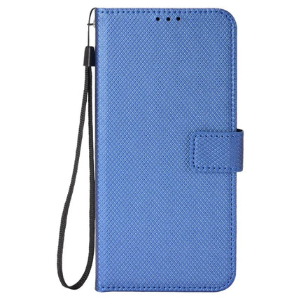 Phone Case For Blackview Wave 8 / Wave 8C / Oscal Flat 2 PU Leather Diamond Texture Wallet Cover