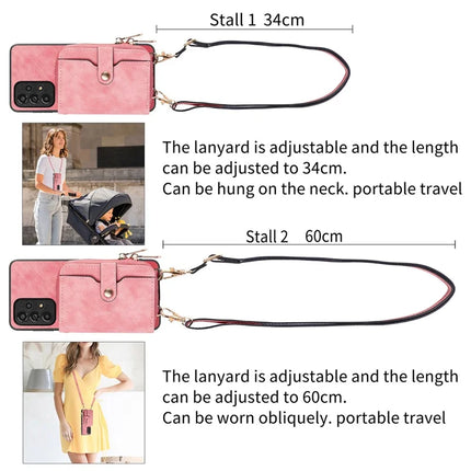 For Huawei Mate 70 PU Leather Phone Back Cover with Zipper Card Holder and Long Strap