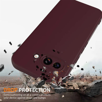 For Google Pixel 9a Case Compatible with MagSafe Anti-Drop Liquid Silicone Phone Cover