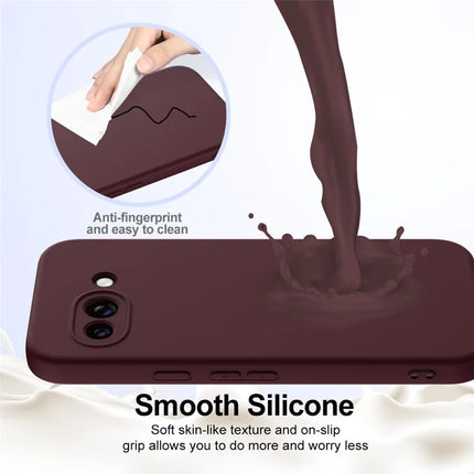 For Google Pixel 9a Case Compatible with MagSafe Anti-Drop Liquid Silicone Phone Cover
