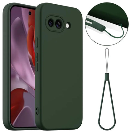 For Google Pixel 9a Case Compatible with MagSafe Anti-Drop Liquid Silicone Phone Cover