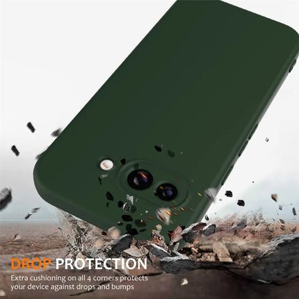For Google Pixel 9a Case Compatible with MagSafe Anti-Drop Liquid Silicone Phone Cover