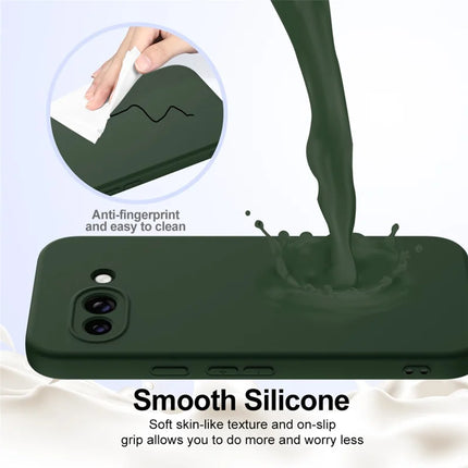 For Google Pixel 9a Case Compatible with MagSafe Anti-Drop Liquid Silicone Phone Cover