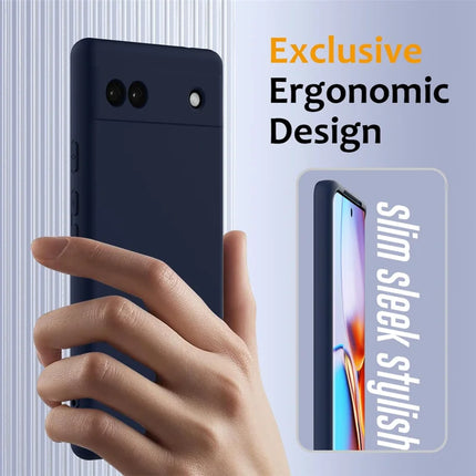 For Google Pixel 6a Case Compatible with MagSafe Anti-Drop Liquid Silicone Phone Cover
