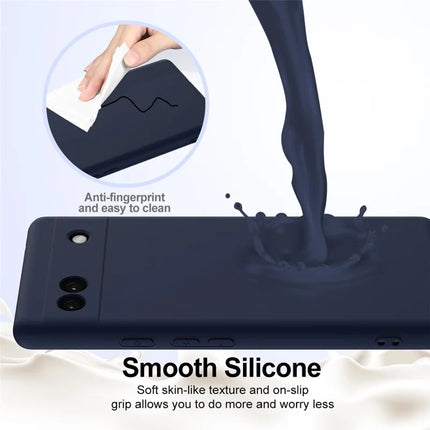 For Google Pixel 6a Case Compatible with MagSafe Anti-Drop Liquid Silicone Phone Cover